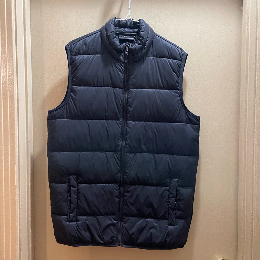 Swiss Tech Men's Dark Navy Quilted Puffer Vest